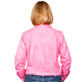 Just Country Women's Jahna Long Sleeve Work Shirt - Rose