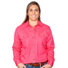 Just Country Womens Brooke Full Button Workshirt (Hot Pink)