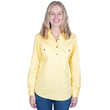 Just Country Women's Jahna Long Sleeve Work Shirt - Butter