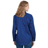 Just Country Women's Jahna Long Sleeve Work Shirt - Cobalt