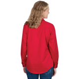 Just Country Women's Jahna Long Sleeve Work Shirt - Chilli