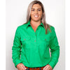 Just Country Womens Jahna Long Sleeve Workshirt (Ivy Green)