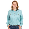 Just Country Womens Jahna Long Sleeve Workshirt (Reef)