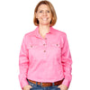 Just Country Womens Jahna Long Sleeve Workshirt (Rose)