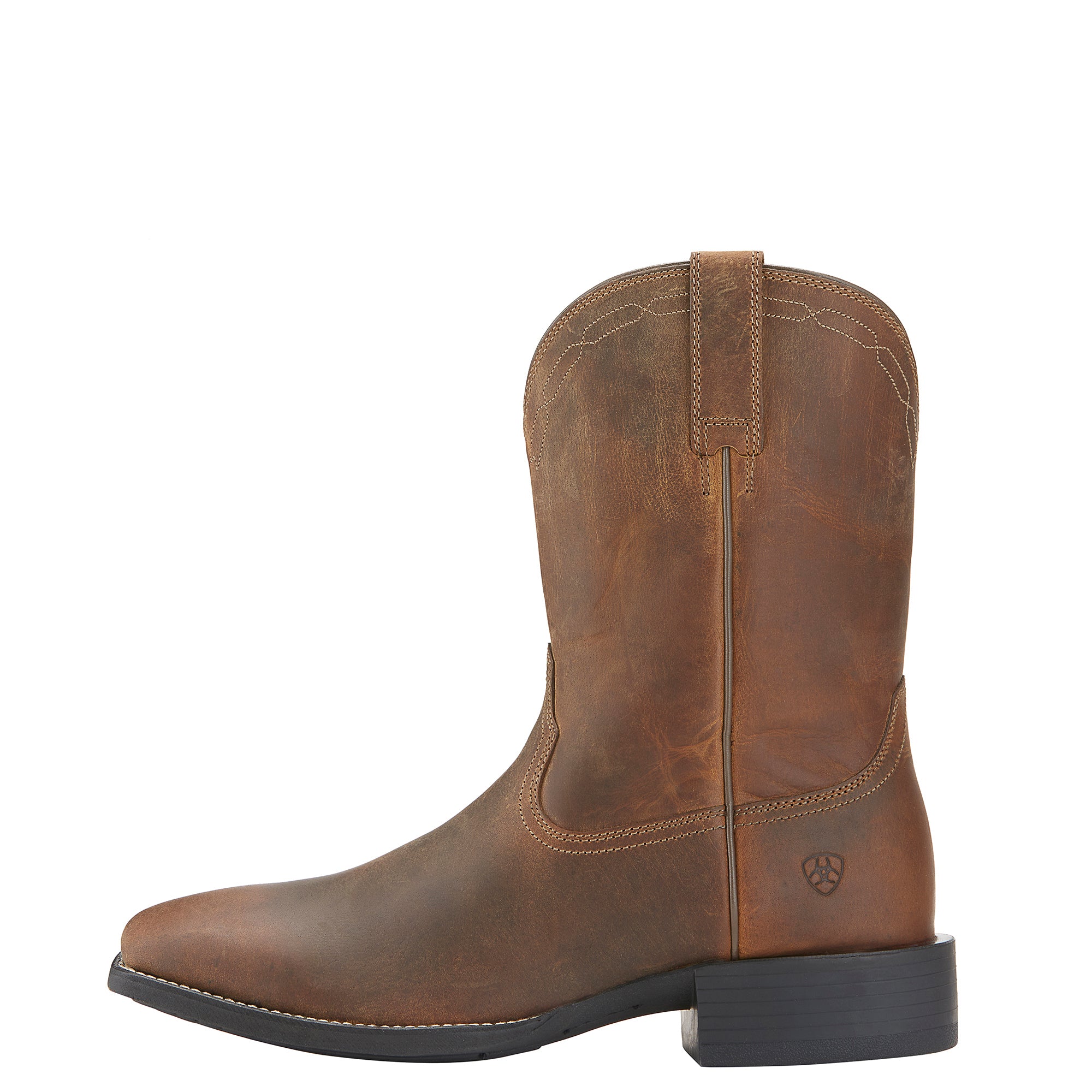 Ariat Mens Heritage Roper Square Toe Boot Powder Brown