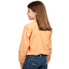 Just Country Girls Kenzie Half Button Long Sleeve Shirt (Peach)
