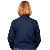 Just Country Women's Jahna Long Sleeve Work Shirt - Navy