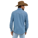Wrangler Q Mens Western Workshirt - Stonewash
