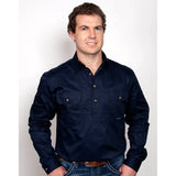 Just Country Men's Cameron Work shirt - Navy