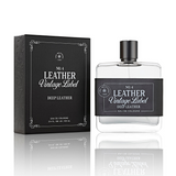 Tru Western Mens Leather Vintage Label #4 Deep Leather Eau De Cologne 100ml