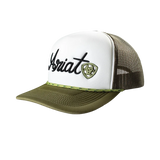 Ariat Womens Stamp Foam Front Embroidered Trucker Cap Green