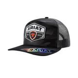 Ariat Camo Patch Trucker Cap Black
