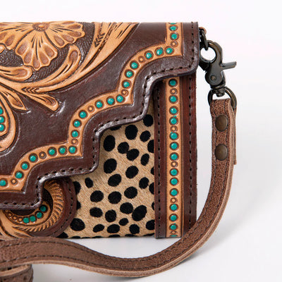 American Darling Hand Tooled Leather Western Women's Wallet ADBG941B