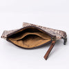 American Darling Wristlet Crocodile Embossed Leather Women's Bag ADBG961A