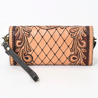 American Darling Hand Tooled Leather Western Women's Clutch Bag ADBGA358