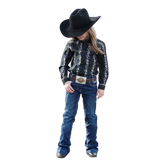 Cruel Girls Snap Front Western Shirt CTW8040014