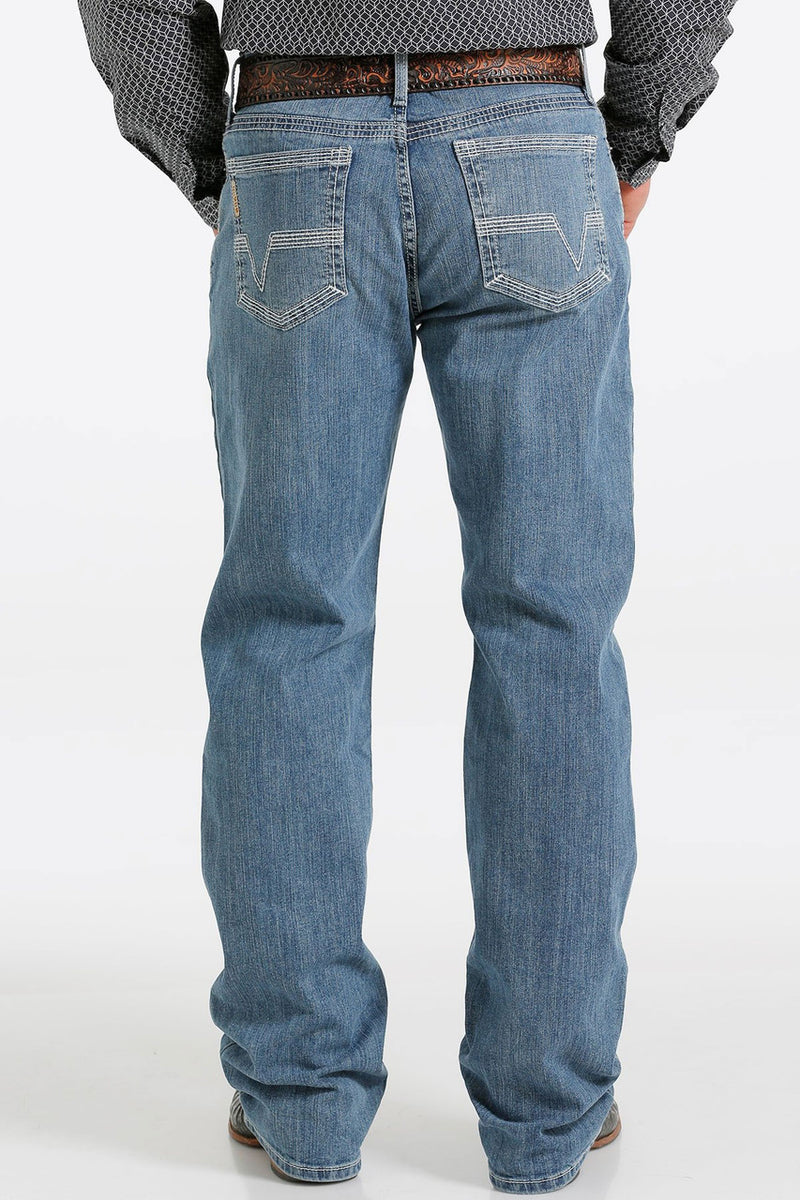 Cinch Mens Grant Relaxed Fit Denim Jeans 36 Inch Leg (Medium Stonewash)