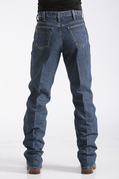 Cinch Mens Green Label Relaxed Fit Jeans 38 Inch Leg (Dark Stonewash)