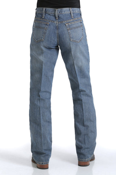 Cinch Mens White Label Relaxed Fit Jeans 32 Inch Leg (Medium Stonewash)