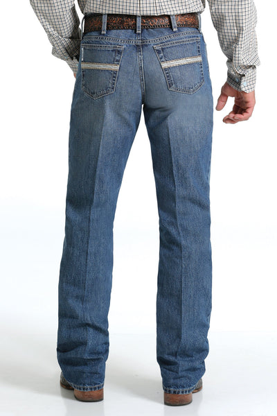Cinch Mens Relaxed Fit White Label Jeans 34 Inch Leg (Medium Stonewash)