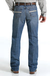 Cinch Mens Relaxed Fit White Label Jeans 38 Inch Leg (Medium Stonewash)