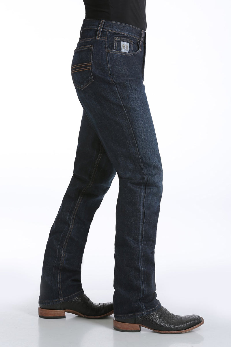 Cinch Mens Silver Label Slim Fit Jeans 36 Inch Leg (Dark Stone)