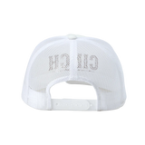 Cinch Mens High Profile Trucker Cap White