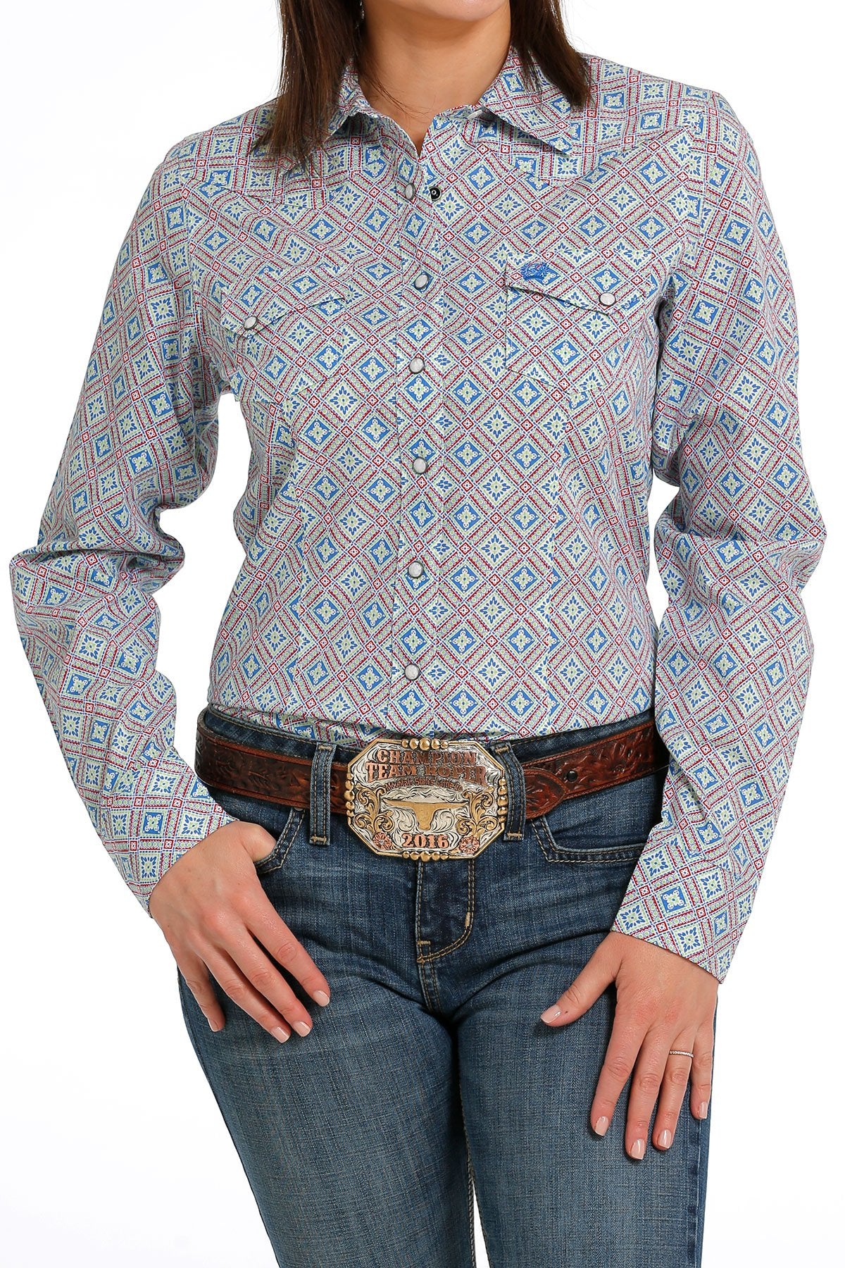 Women's western snap front shirts sales