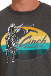 Cinch Mens Bull Rider Tee Shirt (Heather Charcoal)