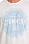 Cinch Mens Lead Don't Follow Cinch Tee Shirt (White)