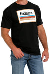 Cinch Mens Support Local Farmers Tee Shirt (Black)