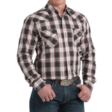 Cinch Mens Modern Fit Snap Front Western Shirt MTW1303100