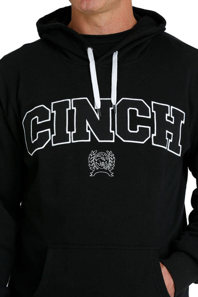 Cinch Mens Fleece Pullover Hoodie (Black)