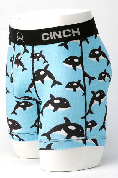Cinch Mens Willy Boxer Briefs (Blue)