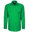 Ritemate Pilbara Mens Closed Front Long Sleeve Work Shirt (Emerald)