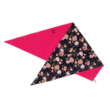 JC Ladies Carlee Double Sided Scarf Navy Peonies/Hot Pink