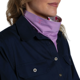 Just Country Womens Carlee Double Sided Scarf Orchid/White Wildflowers