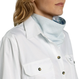 Just Country Womens Carlee Double Sided Scarf Bluebell/Arctic Plaid/Arctic Ice