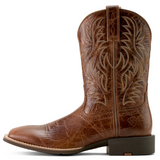 Ariat Mens Sport Western Wide Square Toe Cowboy Boot - Dark Tan