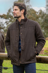 Thomas Cook Mens Keiran Faux Oilskin Jacket (Rustic Mulch)