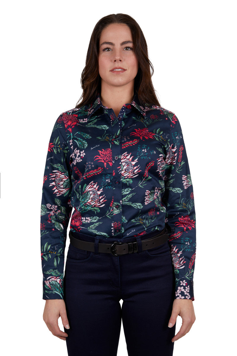Thomas Cook Womens Flora Long Sleeve Shirt (Navy)
