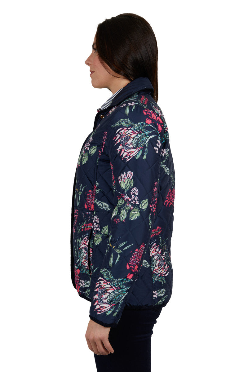 Thomas Cook Womens Flora Reversible Jacket (Navy)