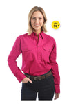 Thomas Cook Light Drill Closed Front Work Shirt (Hot Pink)