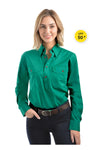 Thomas Cook Light Drill Closed Front Work Shirt (Bright Green)