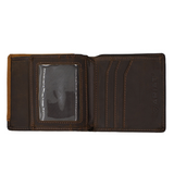 Ariat Bi Fold Wallet Brown - Two toned Accent Overlay WLT2103A