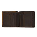 Ariat Bi Fold Wallet Brown - Two toned Accent Overlay WLT2103A