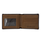 Ariat Bi Fold Wallet Dark Brown WLT2107A