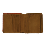 Ariat Bi Fold Wallet Brown/Tan - Tool Overlay WLT2112A
