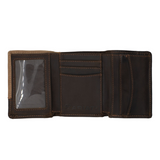 Ariat Tri Fold Wallet Brown - Two Toned WLT3100A