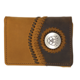Ariat Tri Fold Wallet Brown WLT3101A